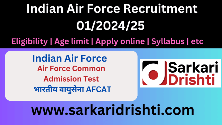 Indian Air Force Recruitment 2024