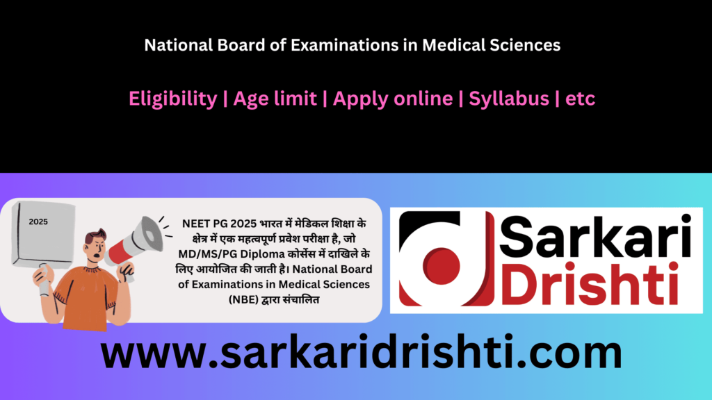 NEET PG 2025 Admission Online Form Now Available – Apply Through NAT Board NBE Official Website