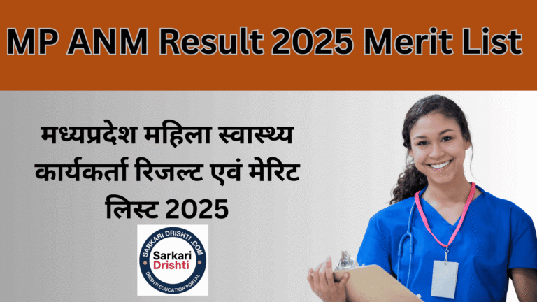 MP ANM Result 2025 Merit List